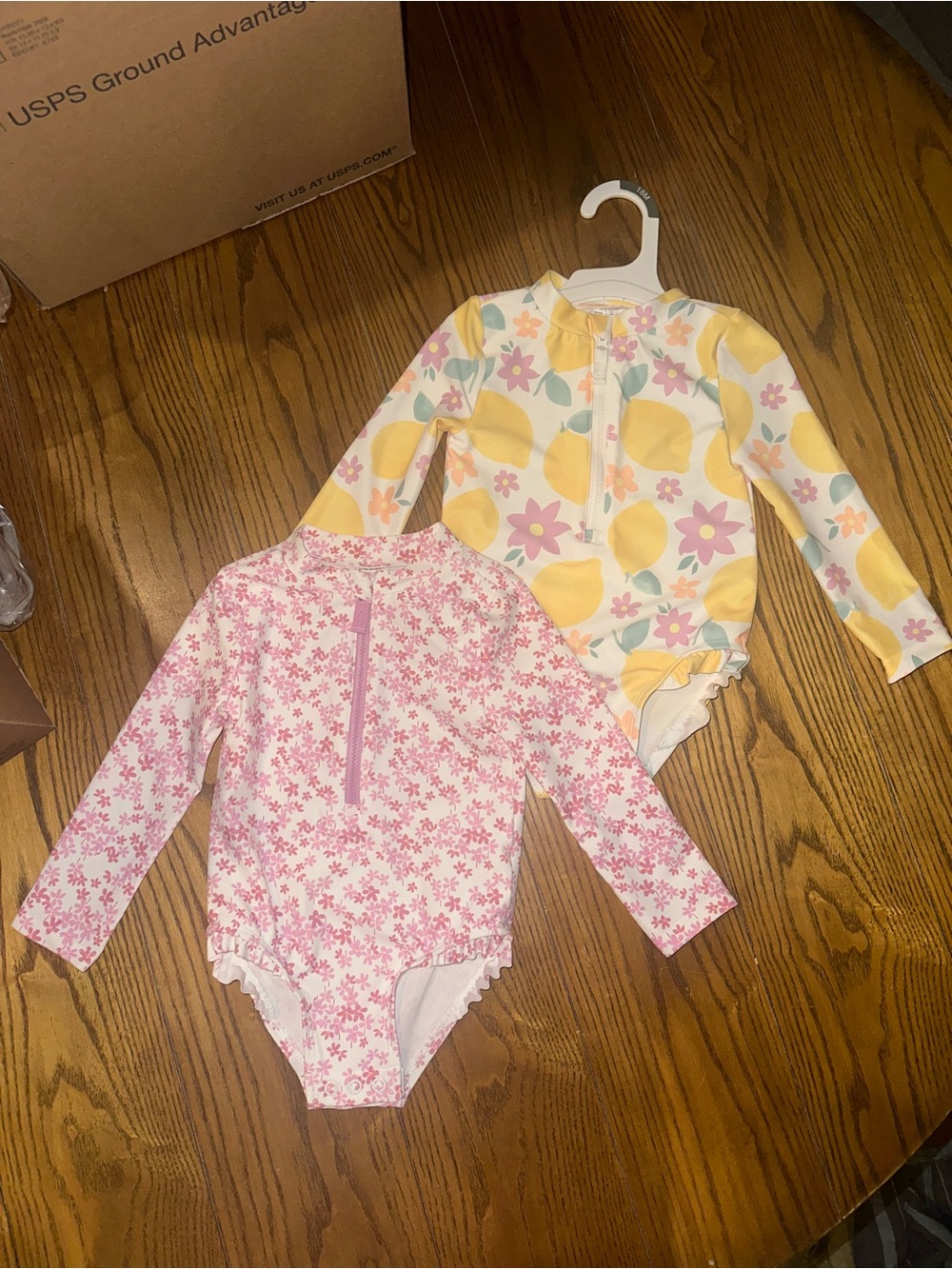 Carters girls 1 piece swimsuit size 18M. NWT 2 swimsuits included